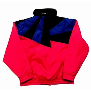 Vintage Gerry Ski Jacket Men's Medium Neon Retro Parka Coat 80s Made in the USA